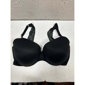 Victoria's Secret Bra Black‎ Incredible Lined Demi Underwire Back Closure 36DDD